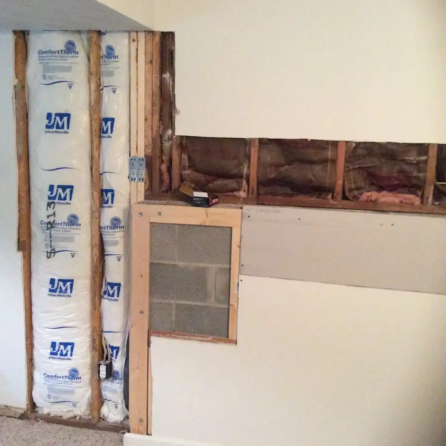 Wall insulation replacement during Contents Cleaning & Restoration in Hanover